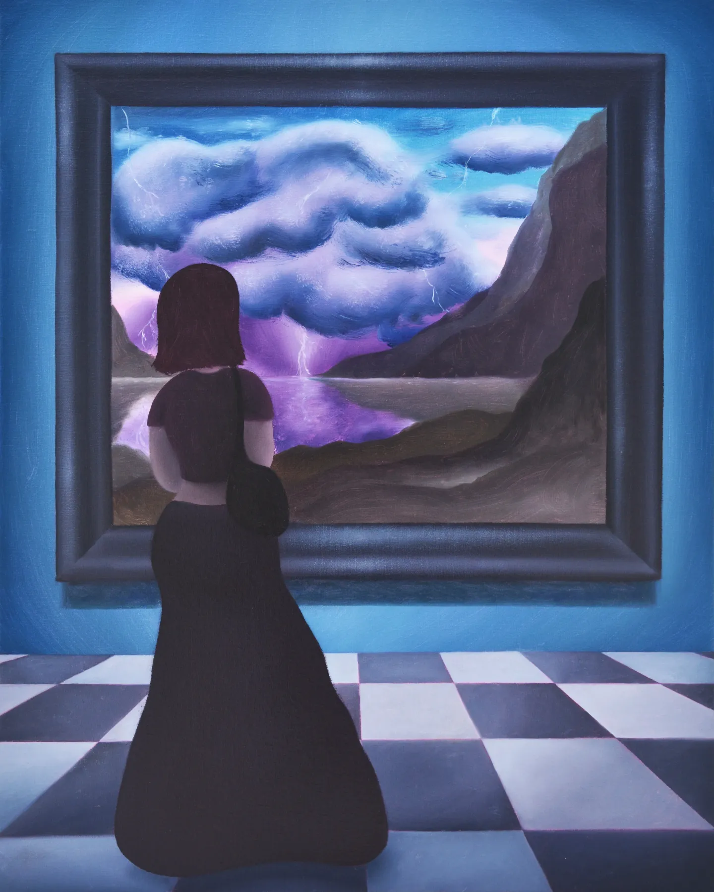 Inside me — Oil on linen, 100 × 80 cm, 2026