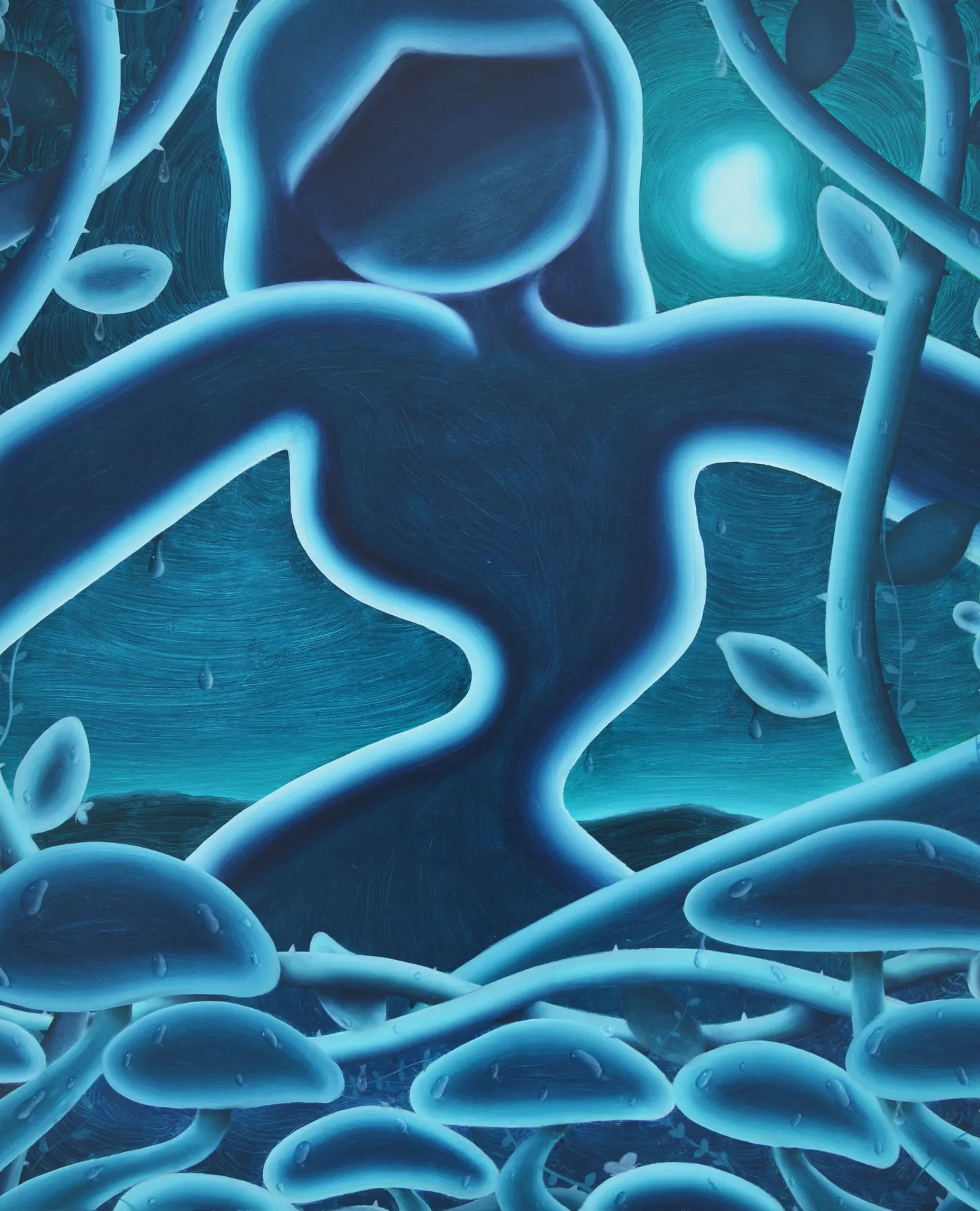Light and dust — Oil on linen, 100 × 80 cm, 2024