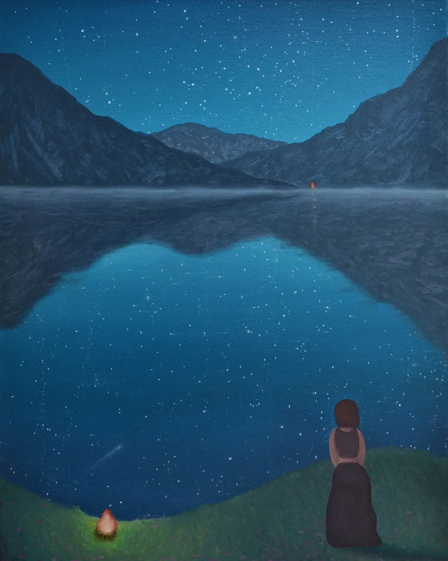 Soulmate — Oil on linen, 75 × 60 cm, 2025
