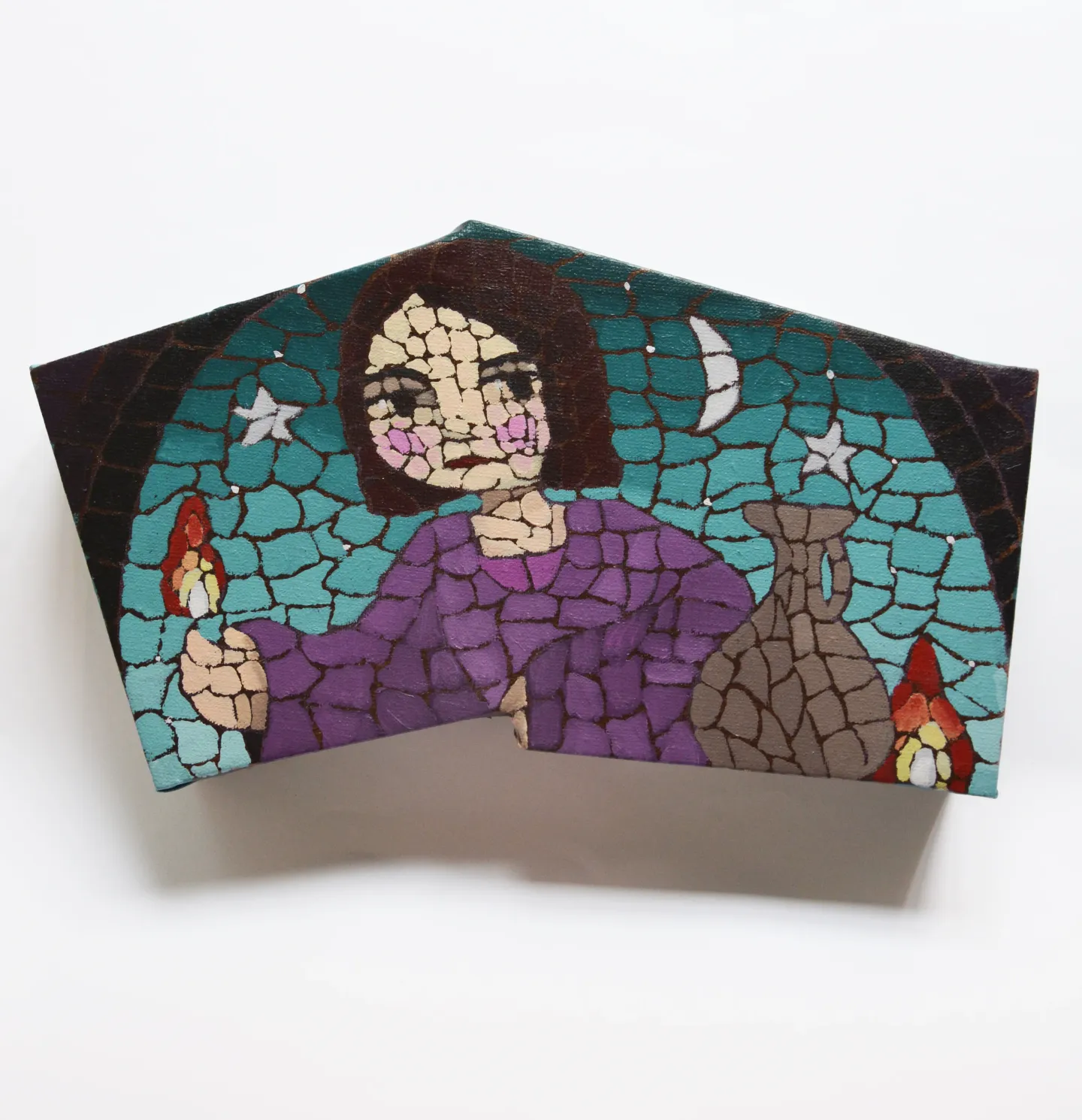 The magician — Oil on linen, 35 × 18 cm, 2026